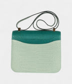 HMConstance 24 Bicolor Vert D'eau and Malachite Matte Alligator Gold Hardware