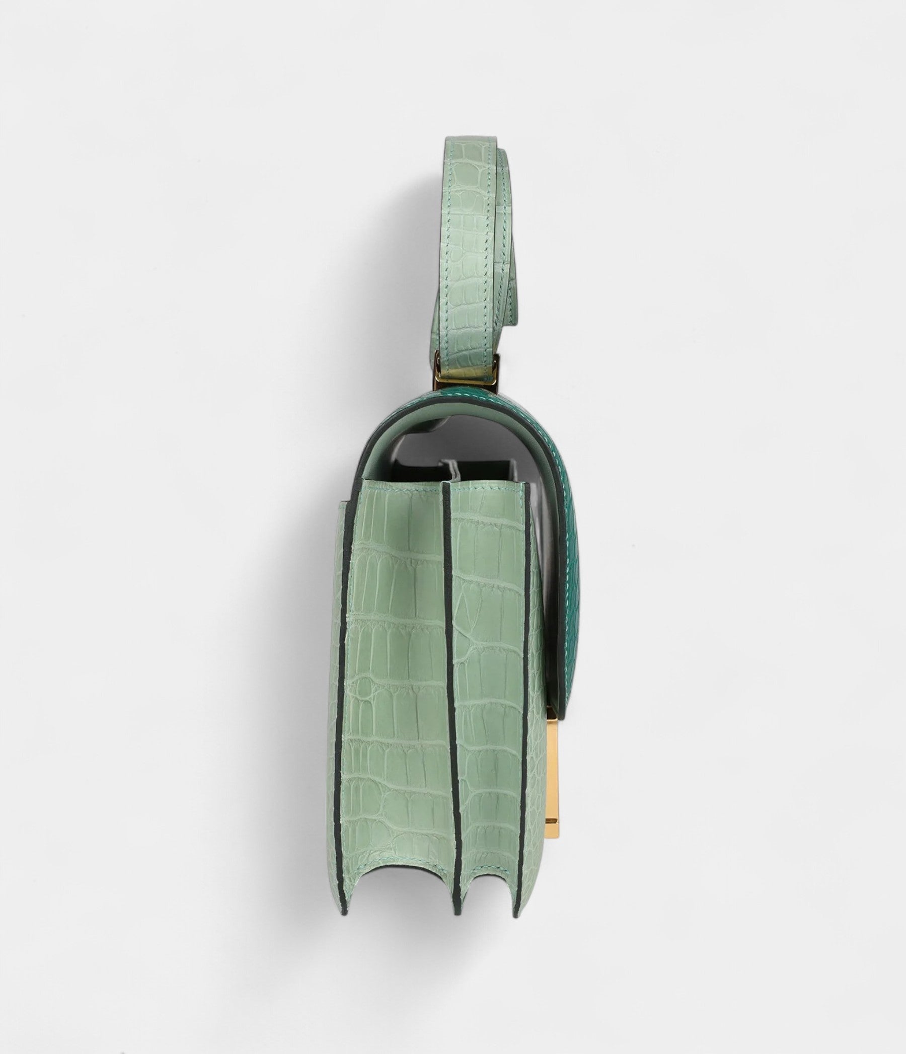HMConstance 24 Bicolor Vert D'eau and Malachite Matte Alligator Gold Hardware