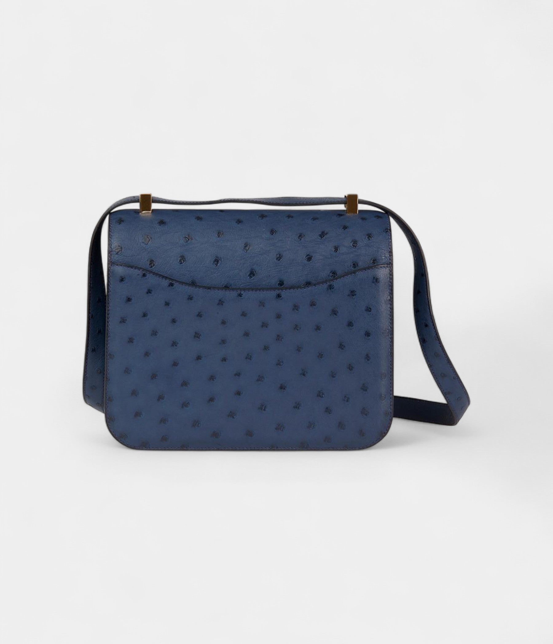 HMConstance 24 Bleu Malte Ostrich Leather Special