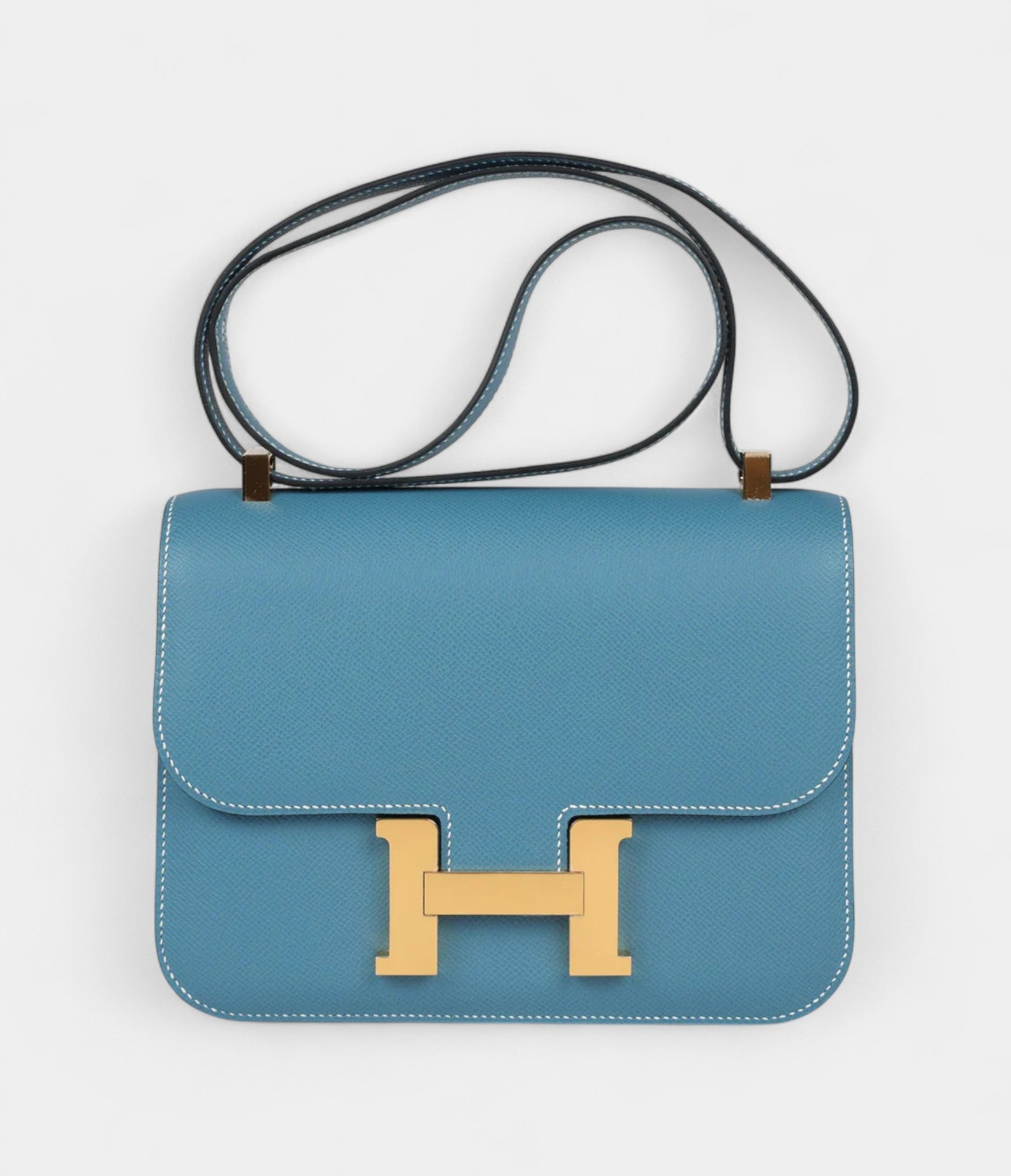 HMConstance 24 Blue Jean Epsom Gold Hardware