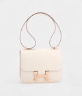 Hermes Constance 24 Craie Etain HSS Horseshoe Rose Gold Shoulder Bag