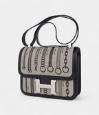 Hermes Constance 24 De Camp Dechainee Toile Limited Edition Black Swift Bag