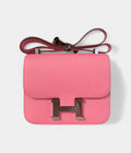 Hermes Constance 24 Rose Confetti Pink Epsom Palladium Hardware New