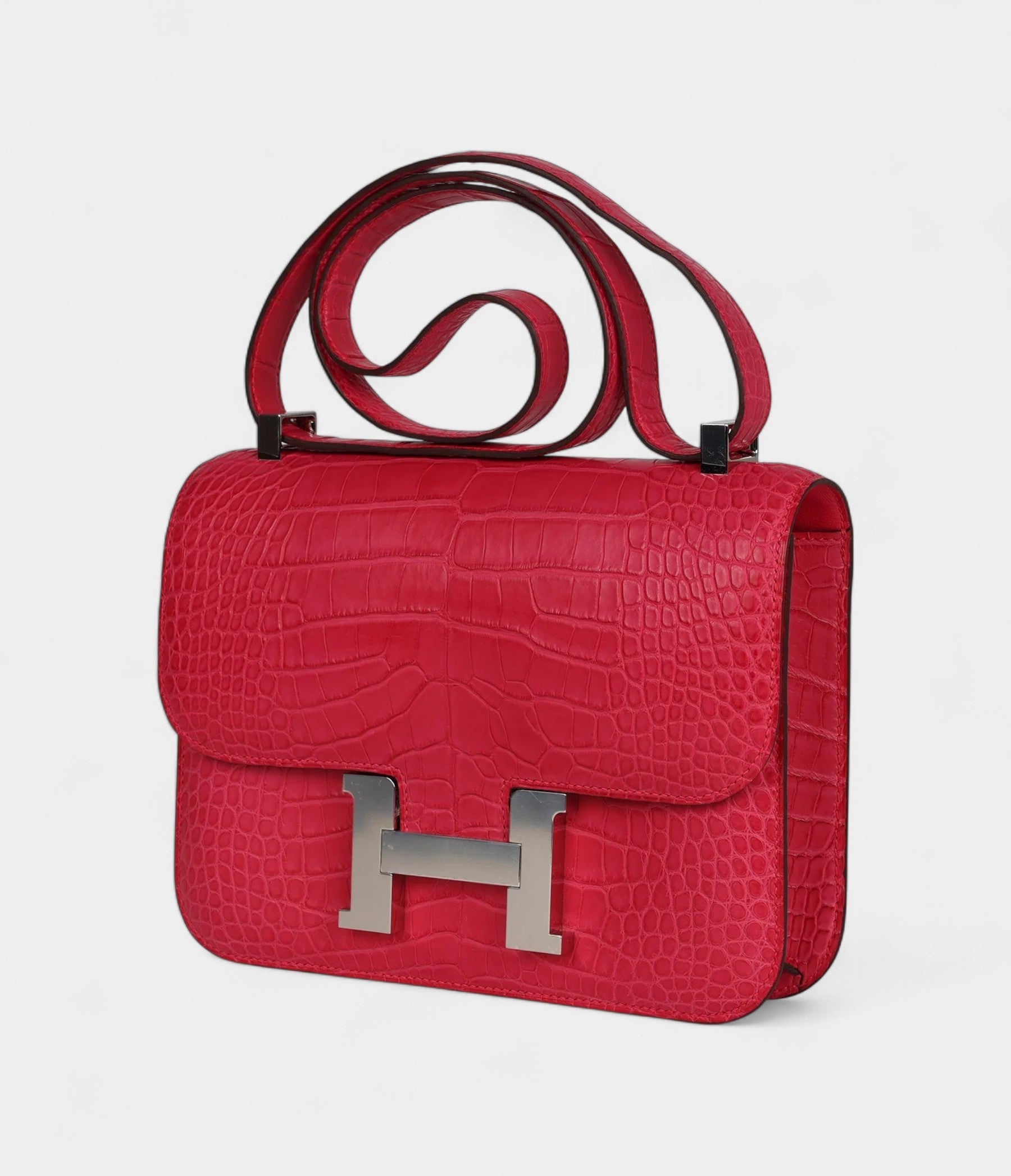 HMConstance 24 Rose Extreme Matte Alligator Palladium Hardware