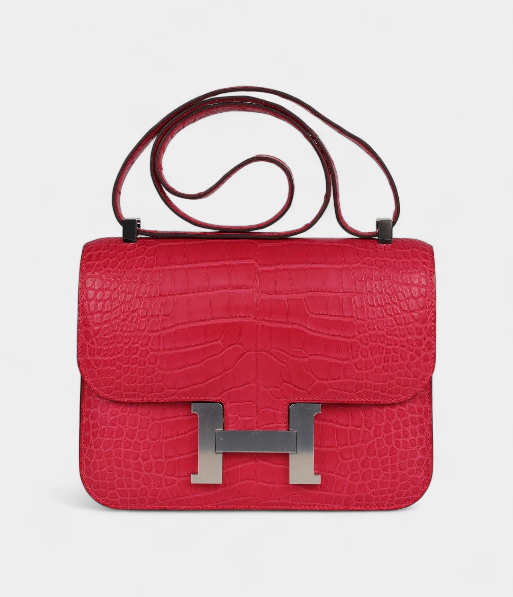 HMConstance 24 Rose Extreme Matte Alligator Palladium Hardware