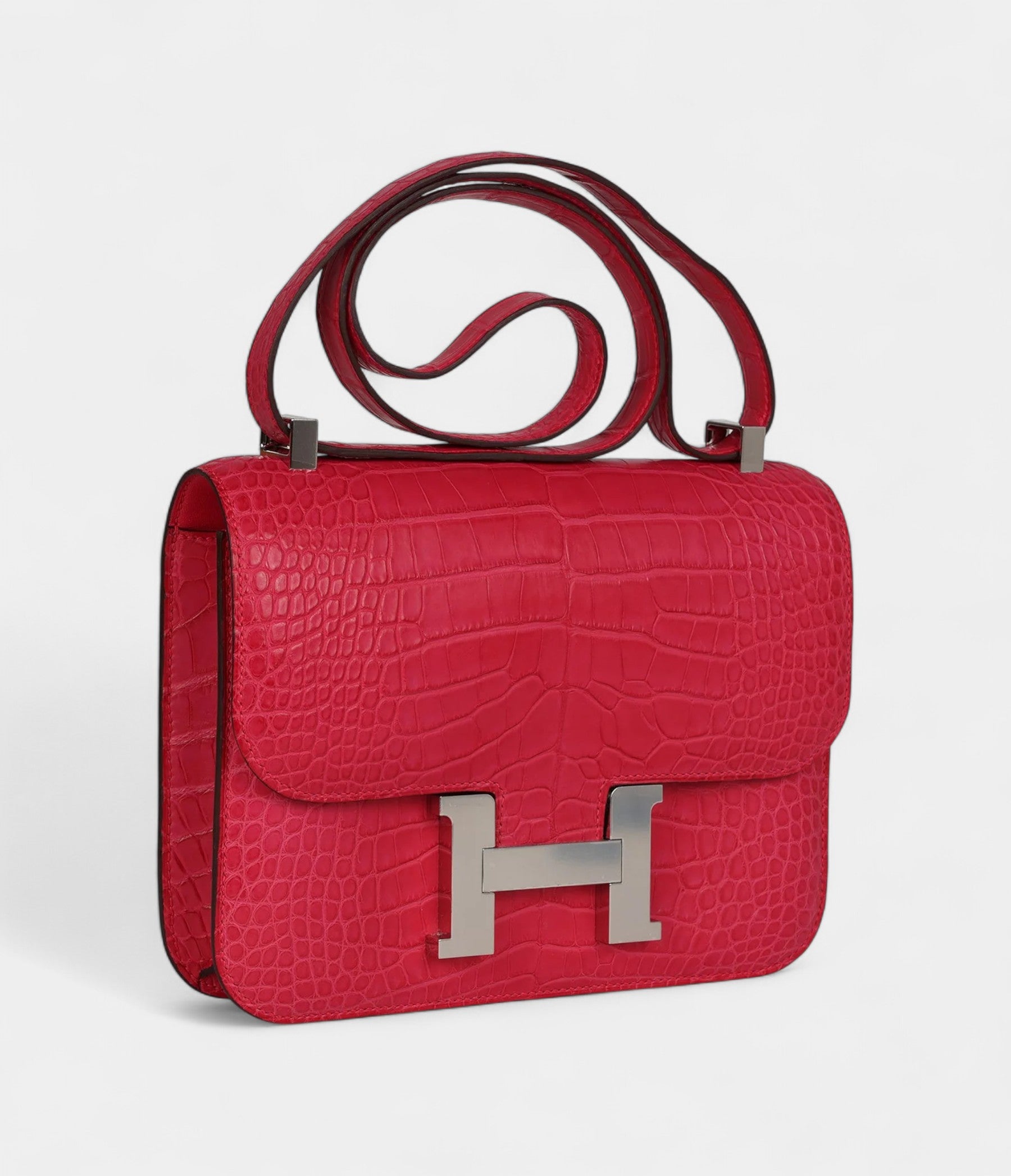 HMConstance 24 Rose Extreme Matte Alligator Palladium Hardware