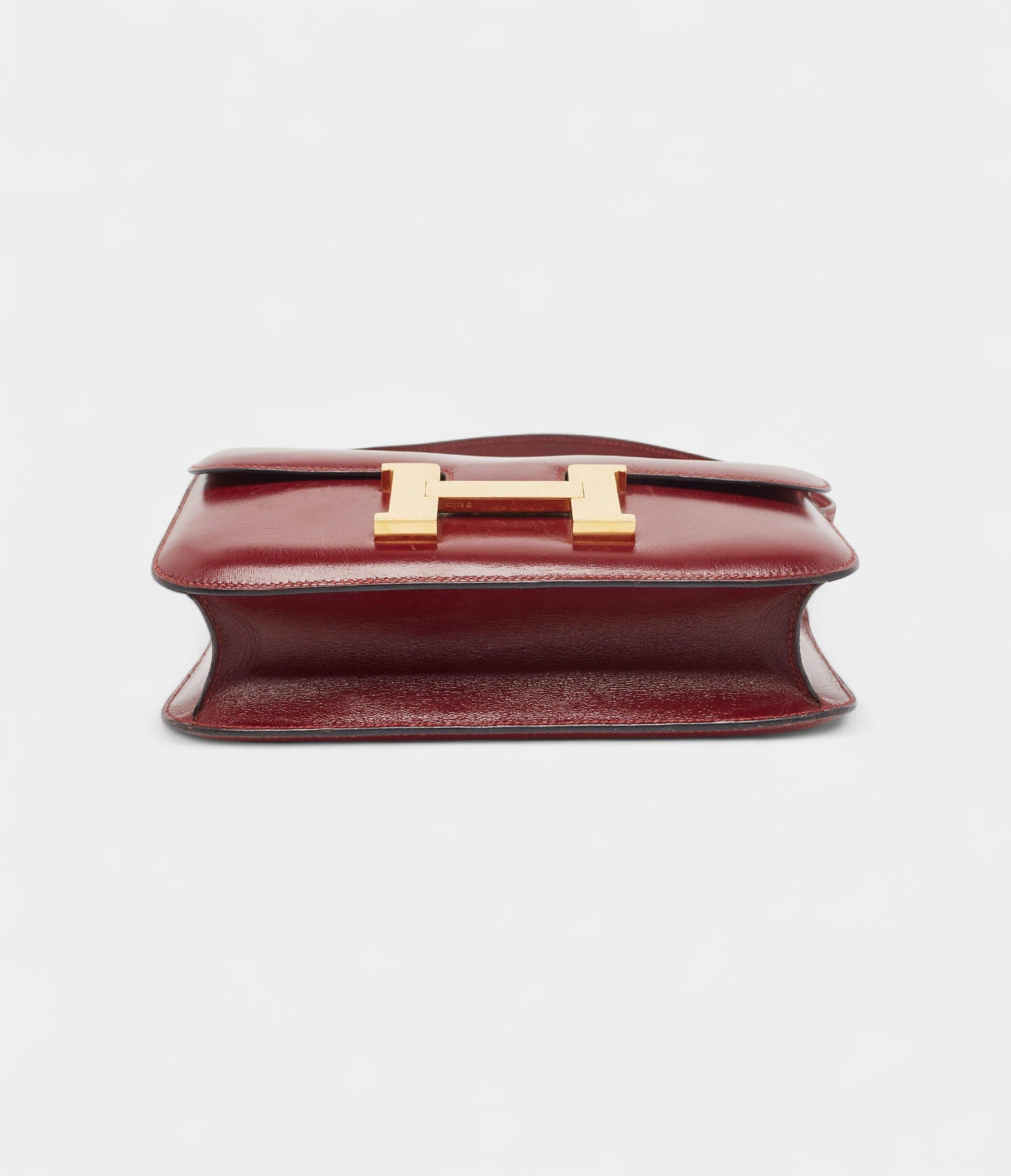 Hermes  Constance 24 Rouge Box Calf Leather Gold Finish Bag