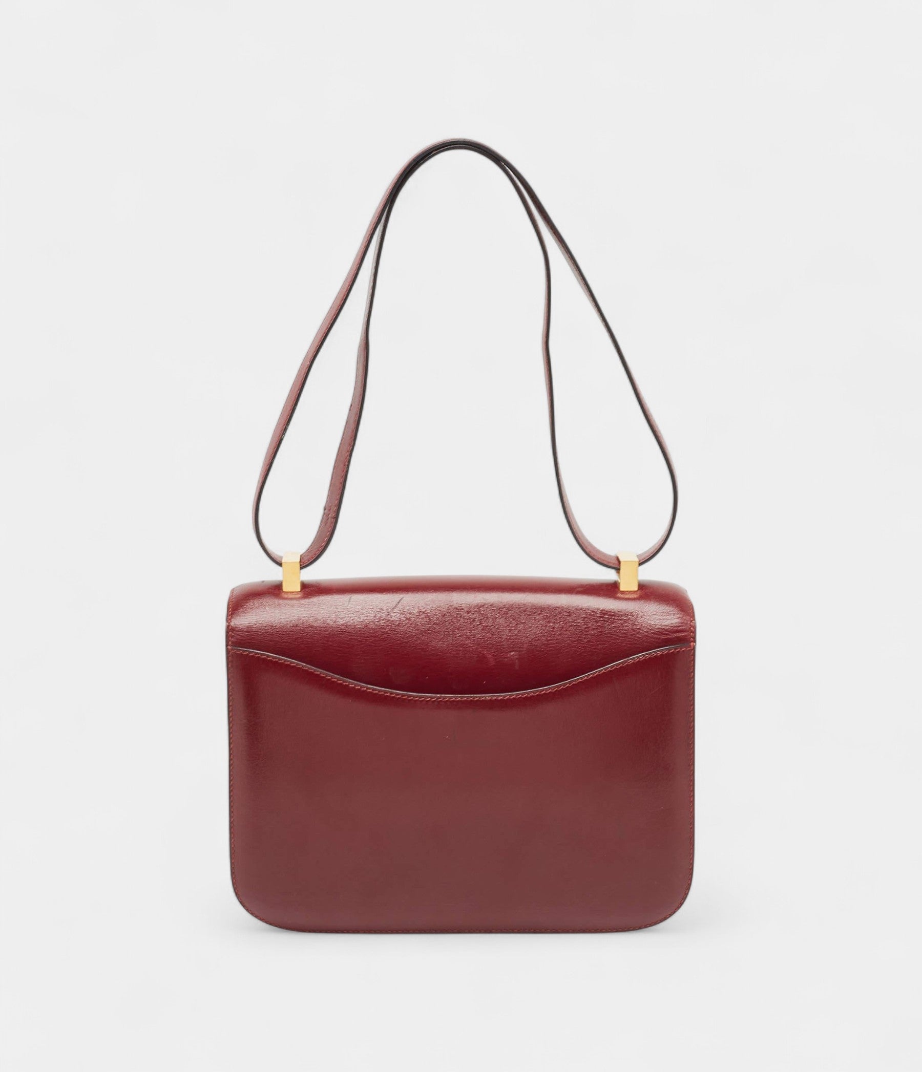 Hermes  Constance 24 Rouge Box Calf Leather Gold Finish Bag