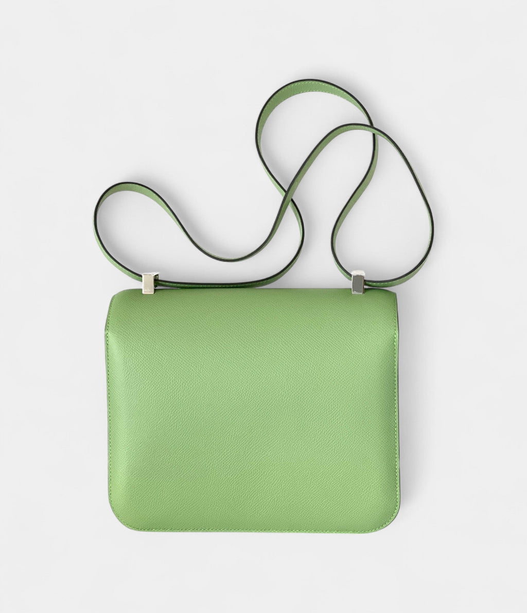 Hermes Constance 24cm Criquet Epsom Palladium Bag