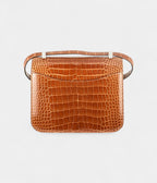 Hermés Constance 24cm Cuivre Lisse Alligator PHW
