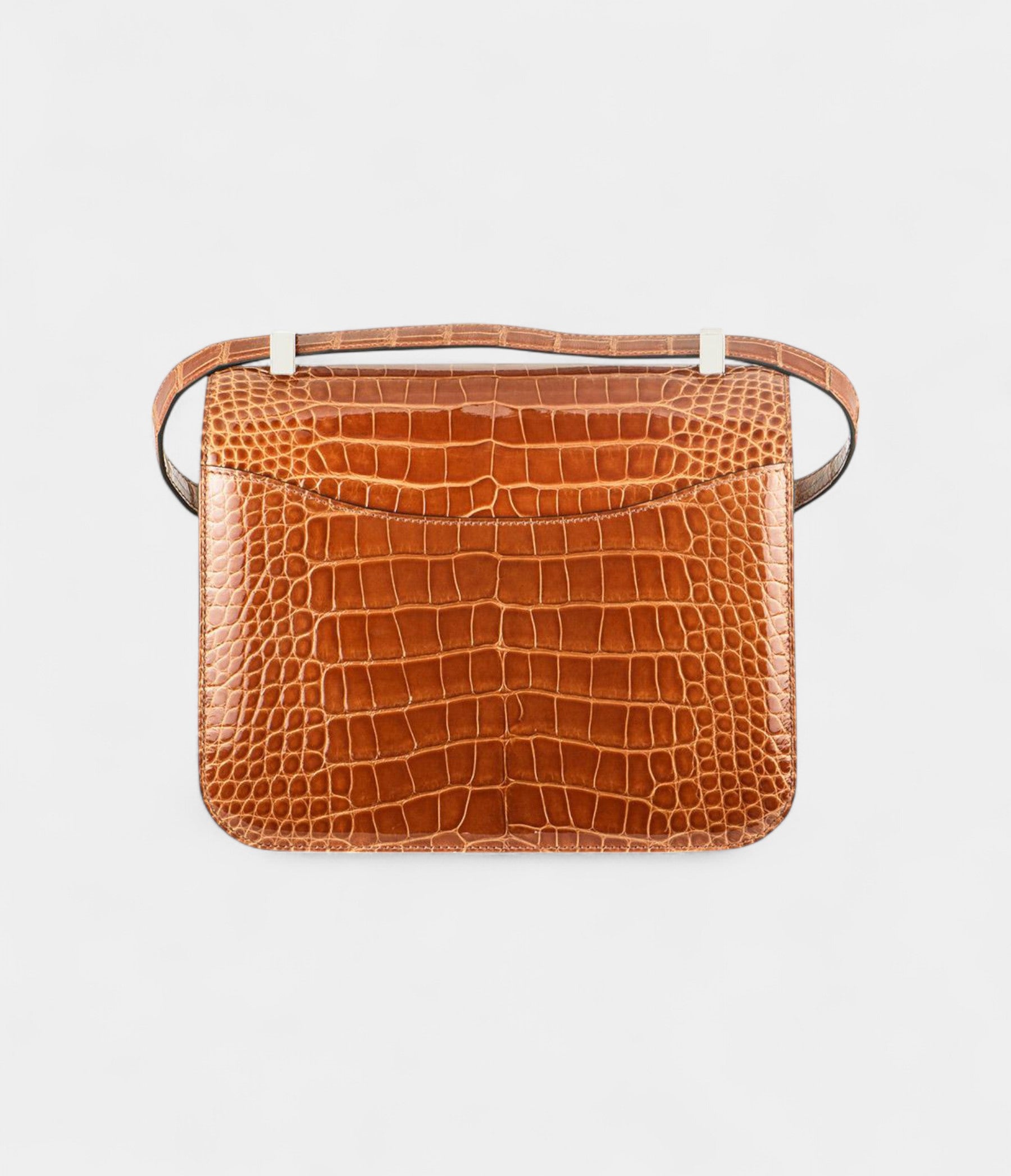 Hermés Constance 24cm Cuivre Lisse Alligator PHW