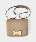 Hermes Constance 24cm Etoupe Epsom Gold Bag