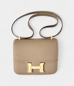 Hermes Constance 24cm Etoupe Epsom Gold Bag