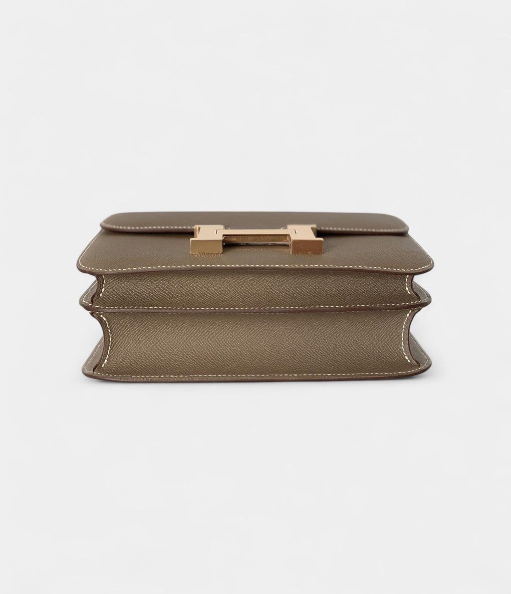 Hermes Constance 24cm Etoupe Epsom Gold Bag