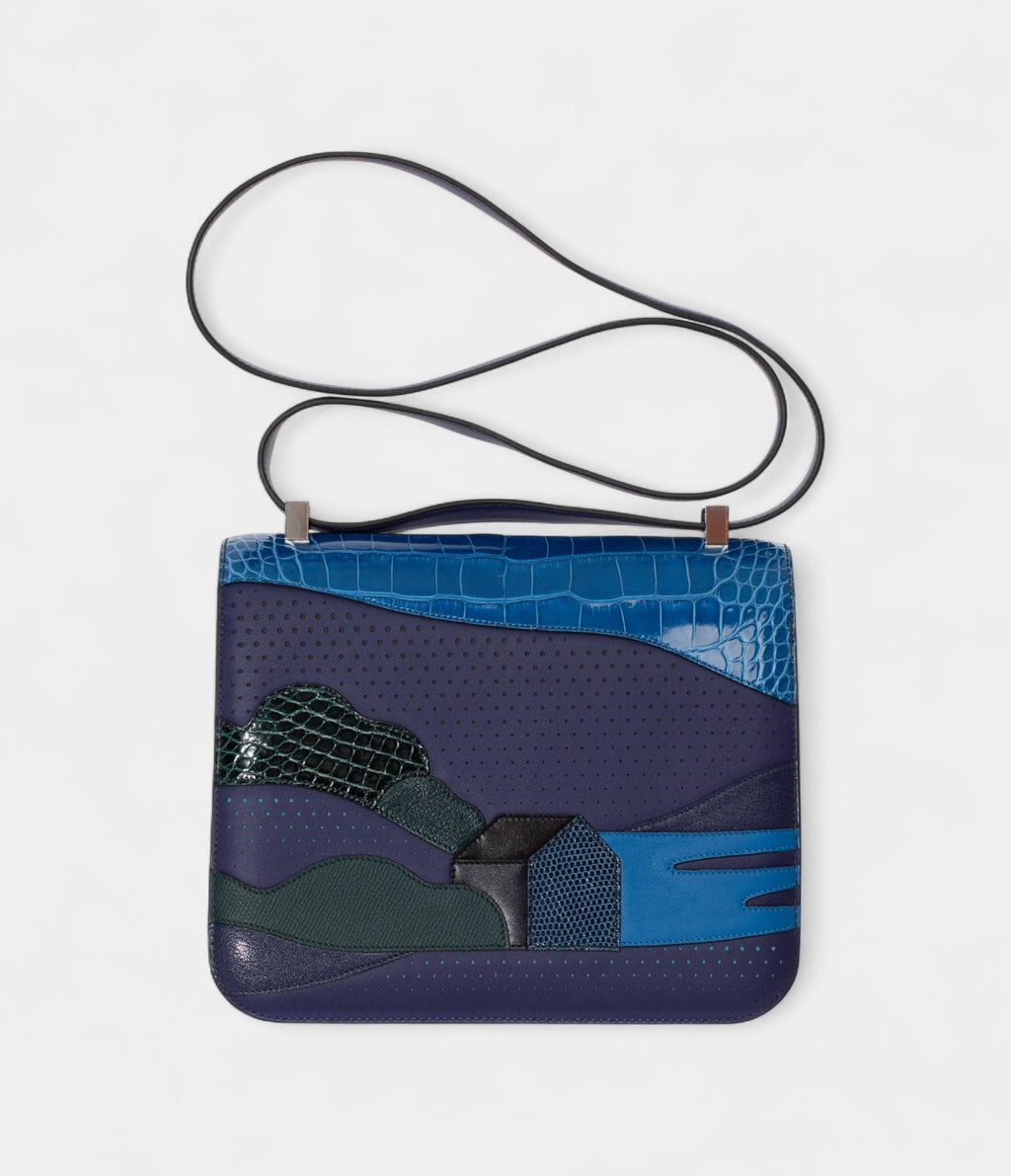 Hermes Constance 24cm Limited Edition Au Bout Du Monde Palladium Hardware