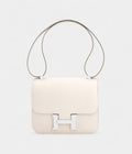Hermes Constance 24cm Nata Off White Epsom Cream Shoulder Bag