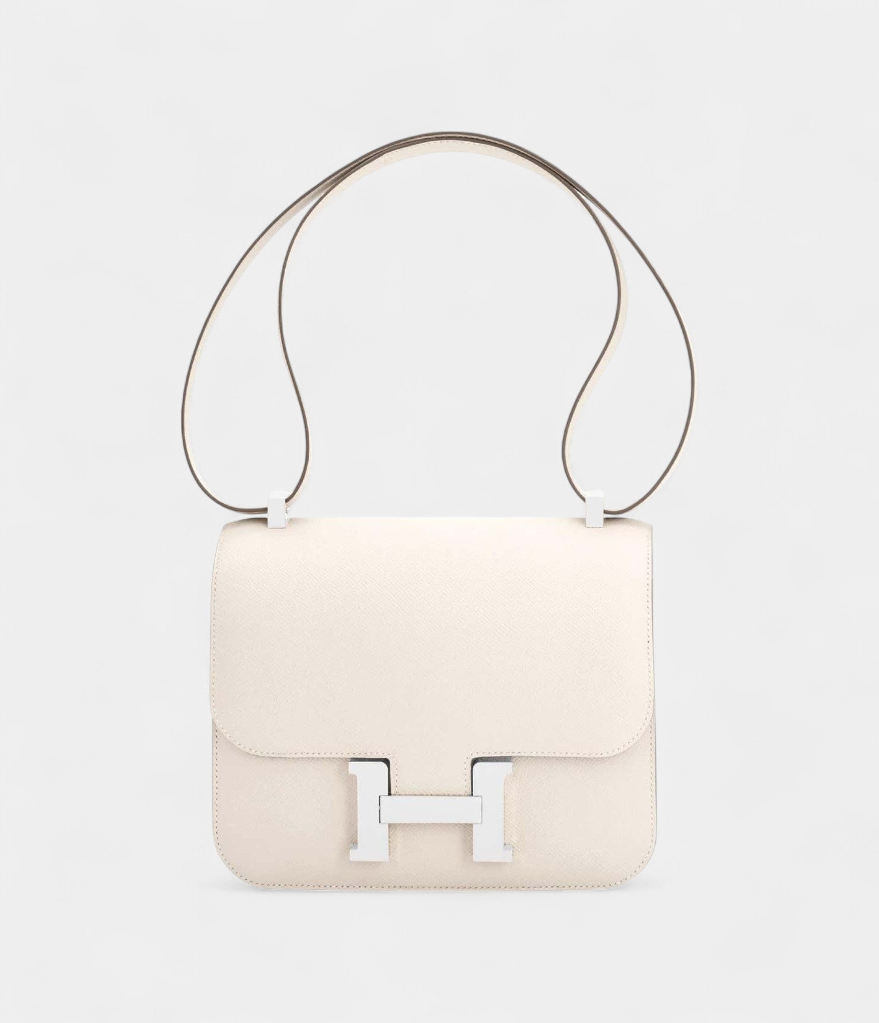 Hermes Constance 24cm Nata Off White Epsom Cream Shoulder Bag