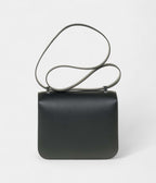 Hermes Constance 24 shoulder bag in black Madame calf and Clasp in Lizard