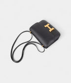 Hermes Constance Bag 18 Black Epsom Gold Hardware