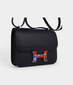 Hermes Constance Bag 18 Marbled Buckle Black Swift Limited Edition New / Box