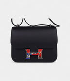Hermes Constance Bag 18 Marbled Buckle Black Swift Limited Edition New / Box