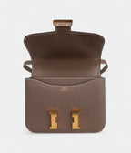 Hermes Constance Mini 18 Bag Etoupe Gold Hardware Epsom Leather