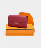 HMConstance Red Leather Wallet