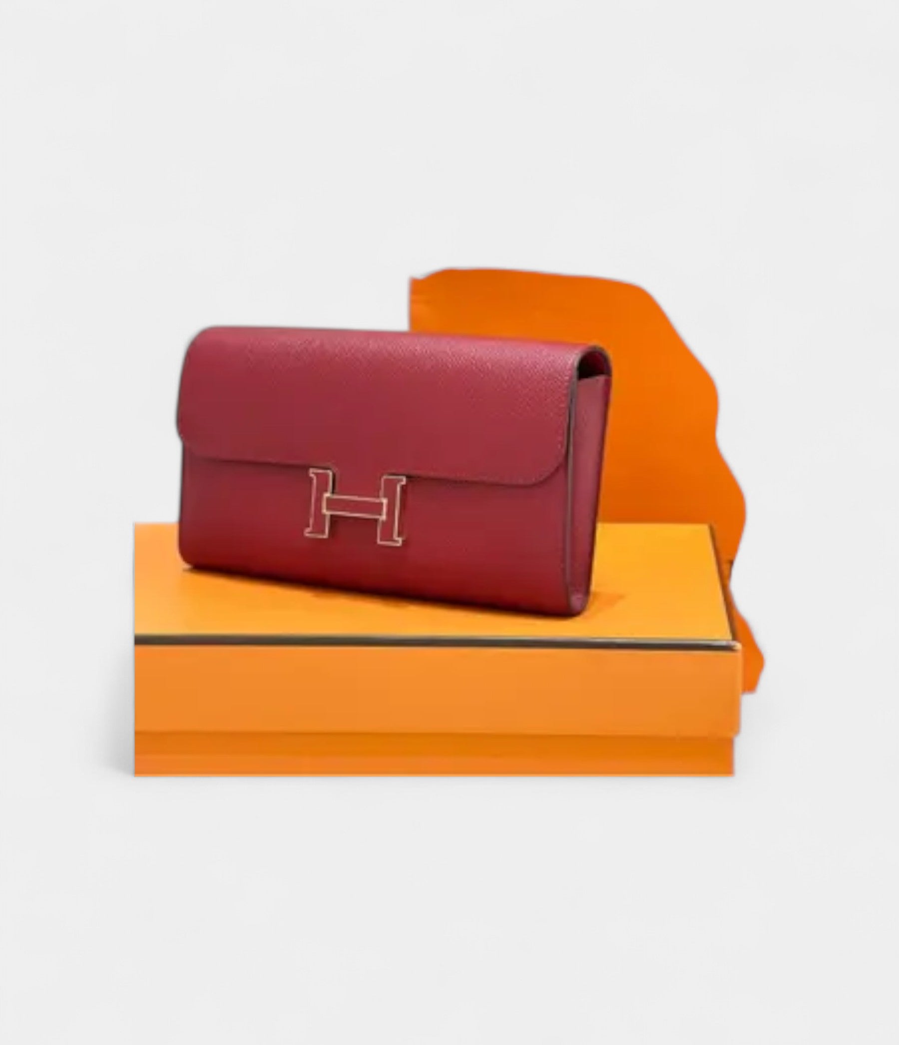 HMConstance Red Leather Wallet