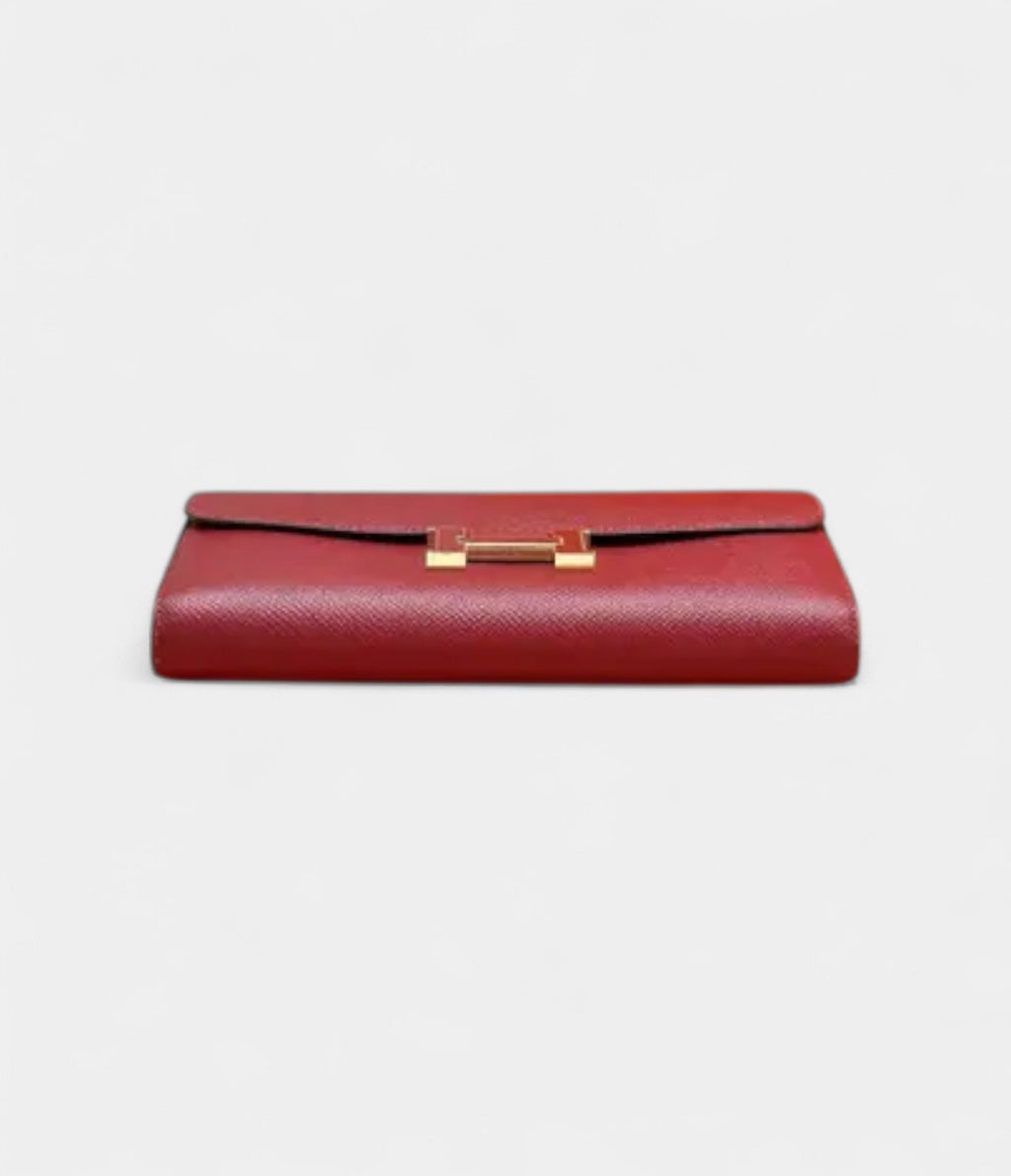 HMConstance Red Leather Wallet