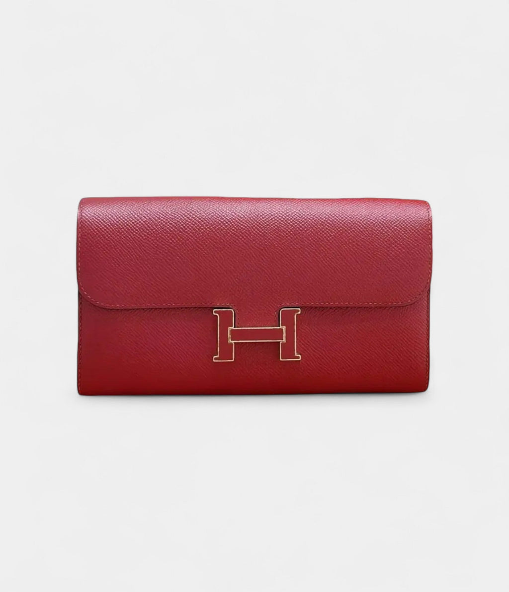 HMConstance Red Leather Wallet