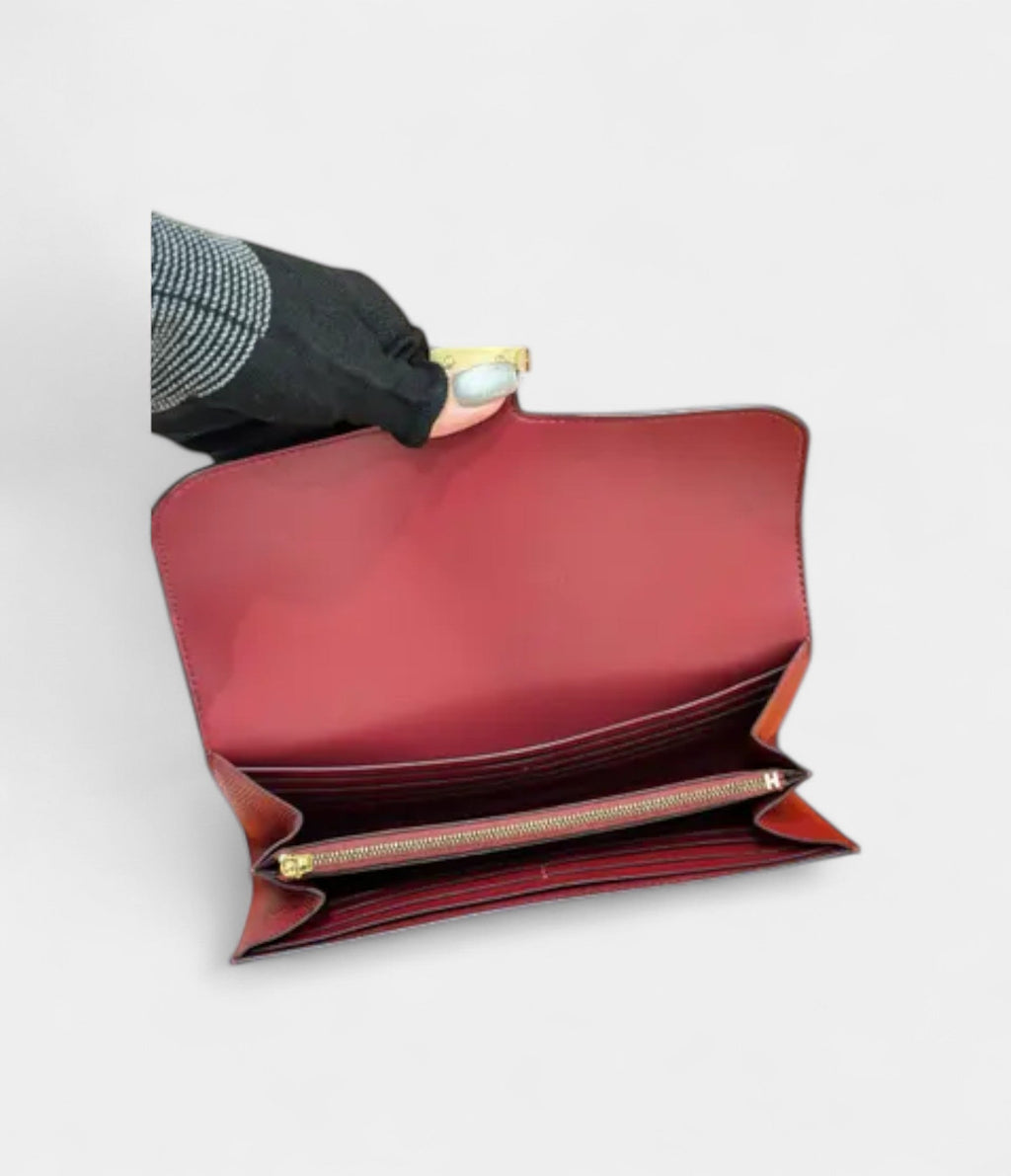 HMConstance Red Leather Wallet