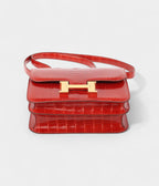 Hermes Constance Sanguin 24 cm Niloticus Shiny Crocodile with Gold HDW