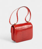 Hermes Constance Sanguin 24 cm Niloticus Shiny Crocodile with Gold HDW