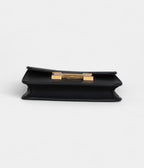 HMConstance Slim Wallet Black Epsom Gold Hardware