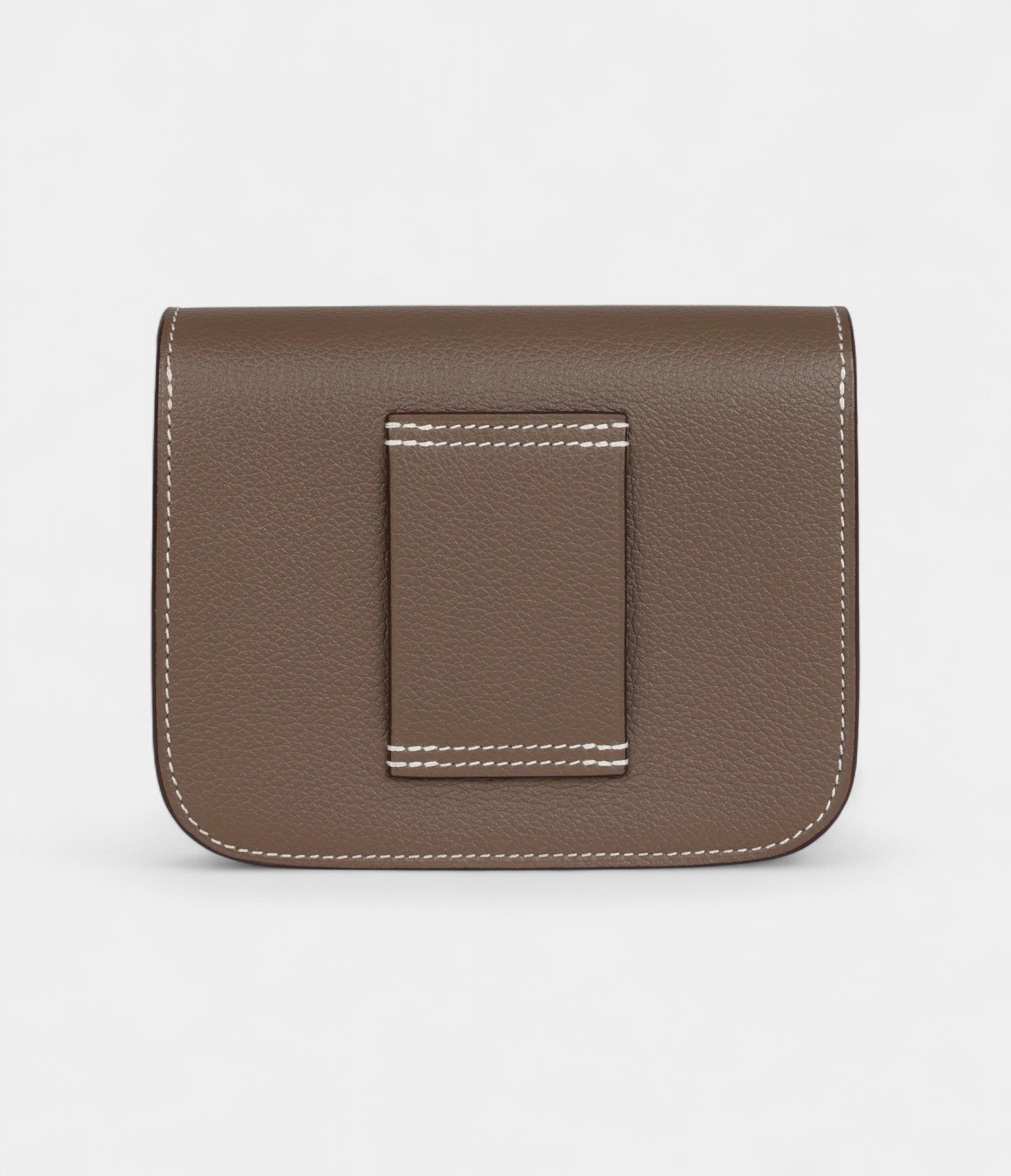 HMConstance Slim Wallet Etoupe Evercolor Gold Hardware