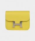 HMConstance Slim Wallet Lime Evercolor Palladium Hardware