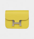 HMConstance Slim Wallet Lime Evercolor Palladium Hardware