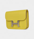 HMConstance Slim Wallet Lime Evercolor Palladium Hardware