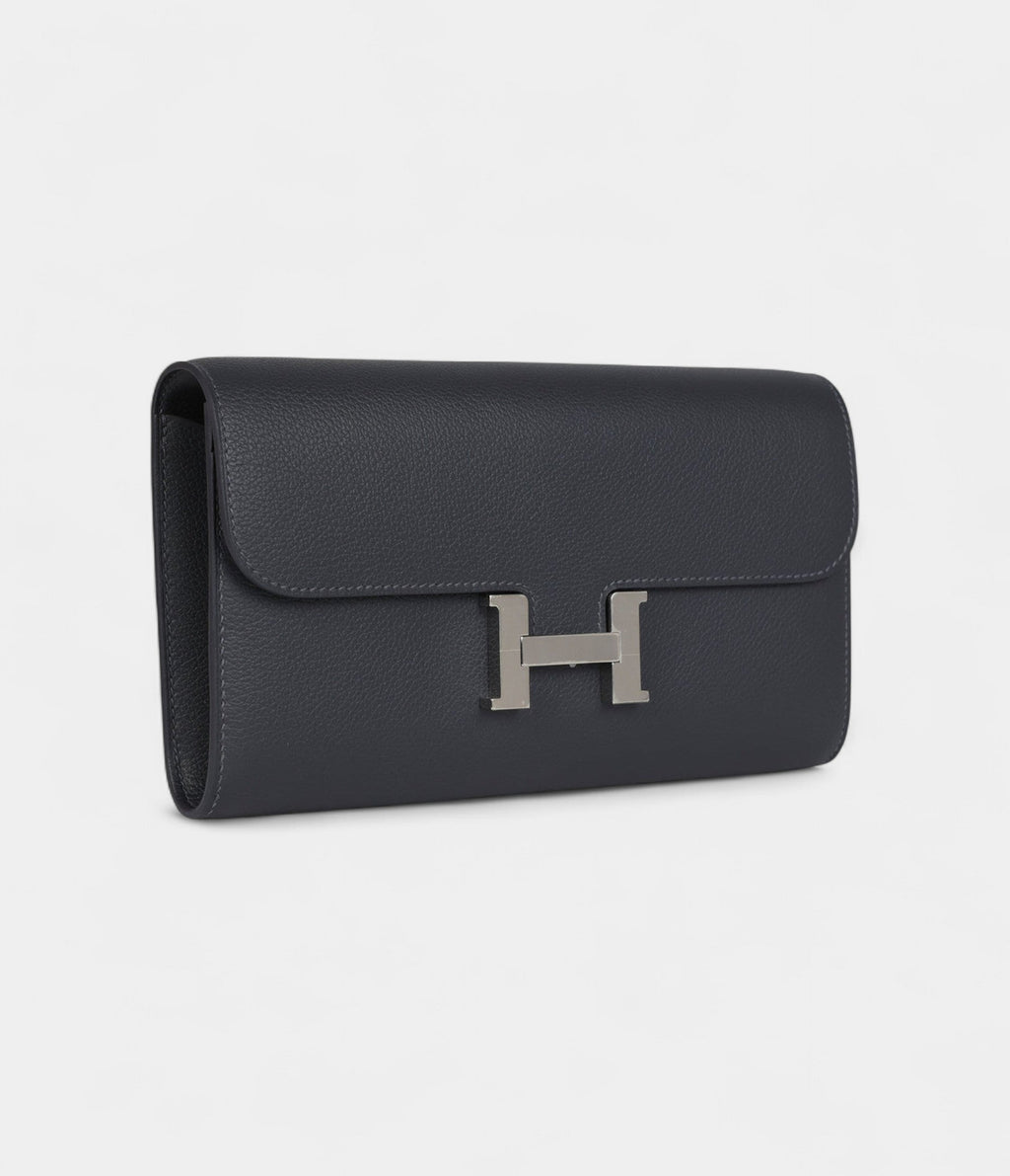 HMConstance Wallet To Go Ardoise Evercolor Leather with Palladium Hardware