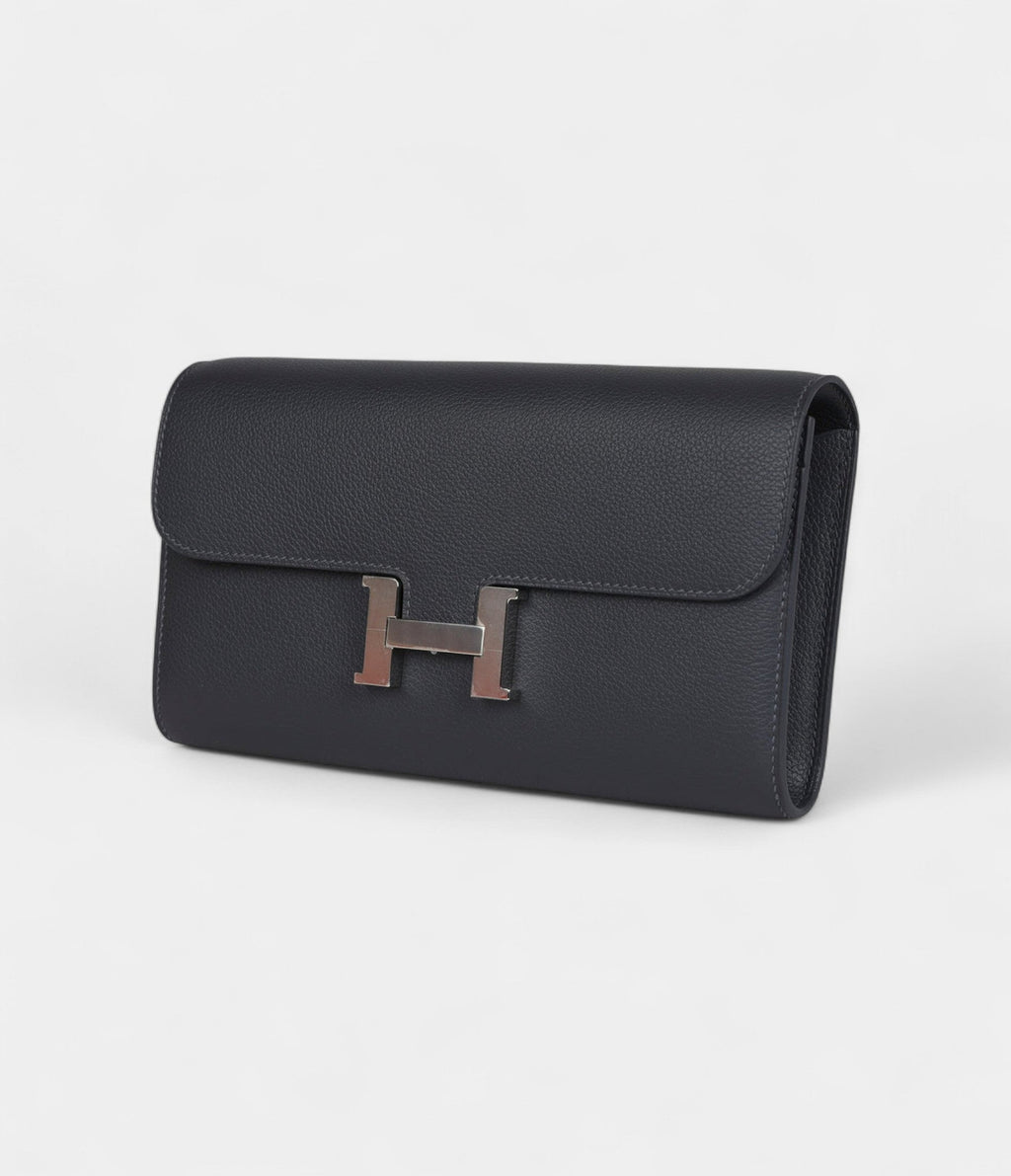 HMConstance Wallet To Go Ardoise Evercolor Leather with Palladium Hardware