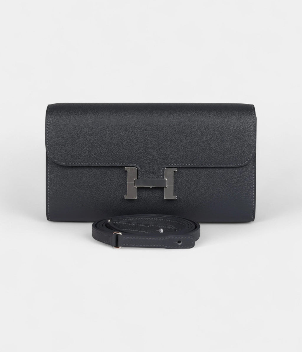 HMConstance Wallet To Go Ardoise Evercolor Palladium Hardware