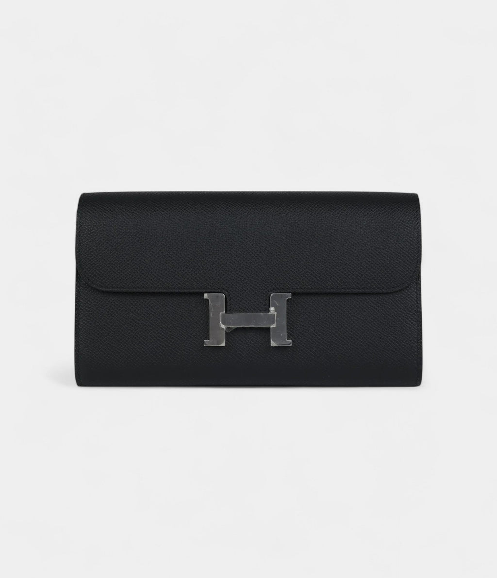 HMConstance Wallet To Go Black Epsom Palladium Hardware