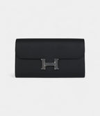 HMConstance Wallet To Go Black Epsom Palladium Hardware