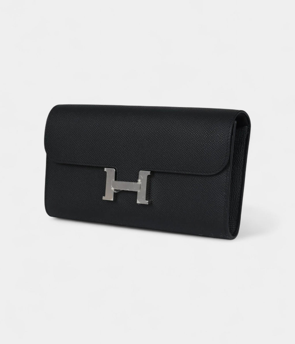 HMConstance Wallet To Go Black Epsom Palladium Hardware