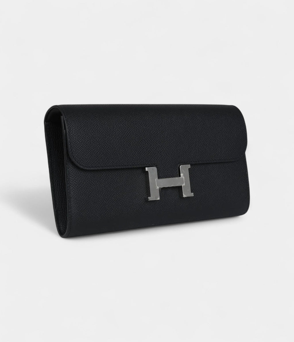 HMConstance Wallet To Go Black Epsom Palladium Hardware