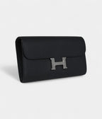 HMConstance Wallet To Go Black Epsom Palladium Hardware