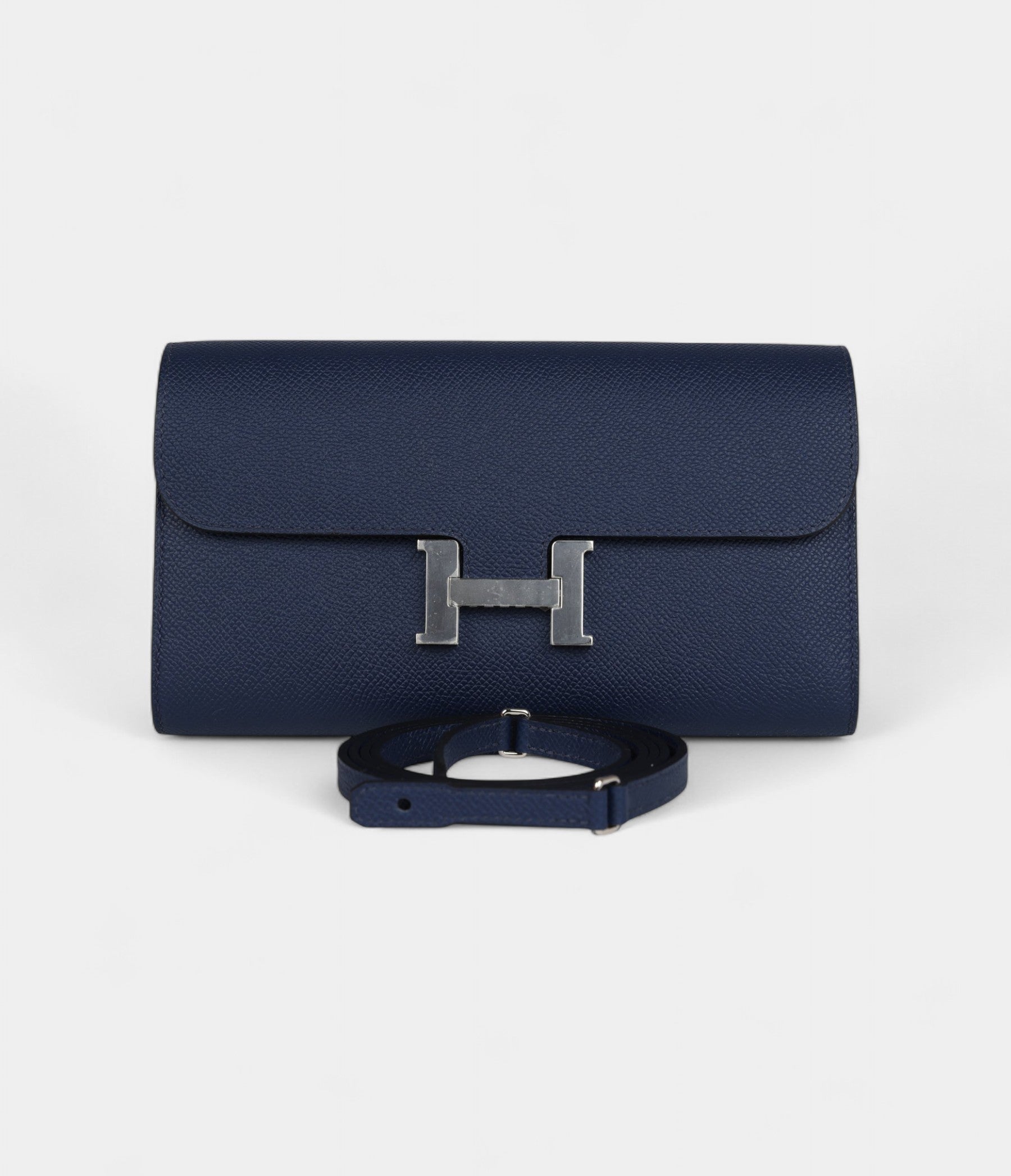 HMConstance Wallet To Go Bleu Navy Epsom Palladium Hardware