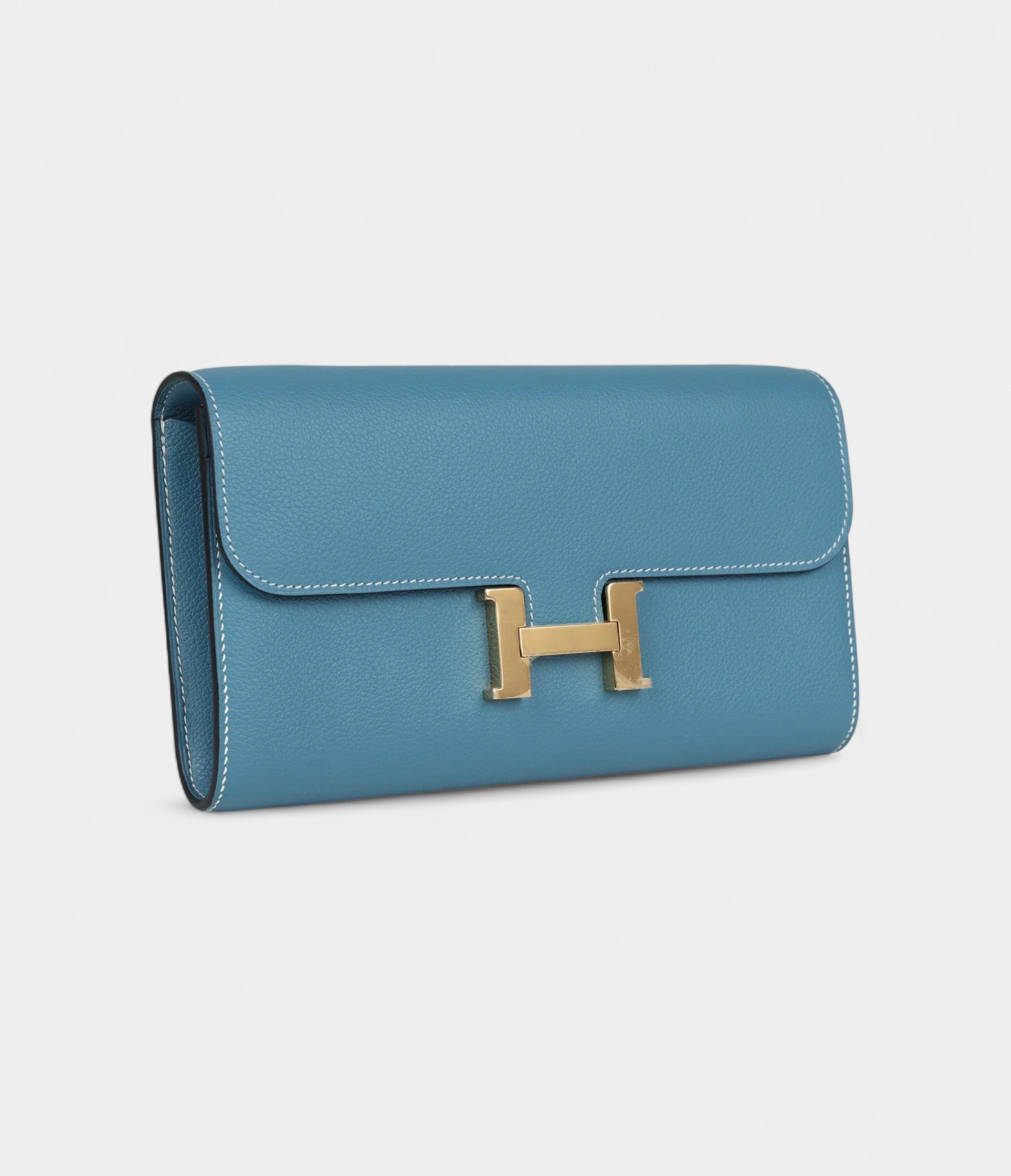 HMConstance Wallet To Go Blue Jean Evercolor Gold Hardware