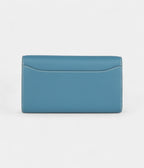 HMConstance Wallet To Go Blue Jean Evercolor Leather with Gold Hardware