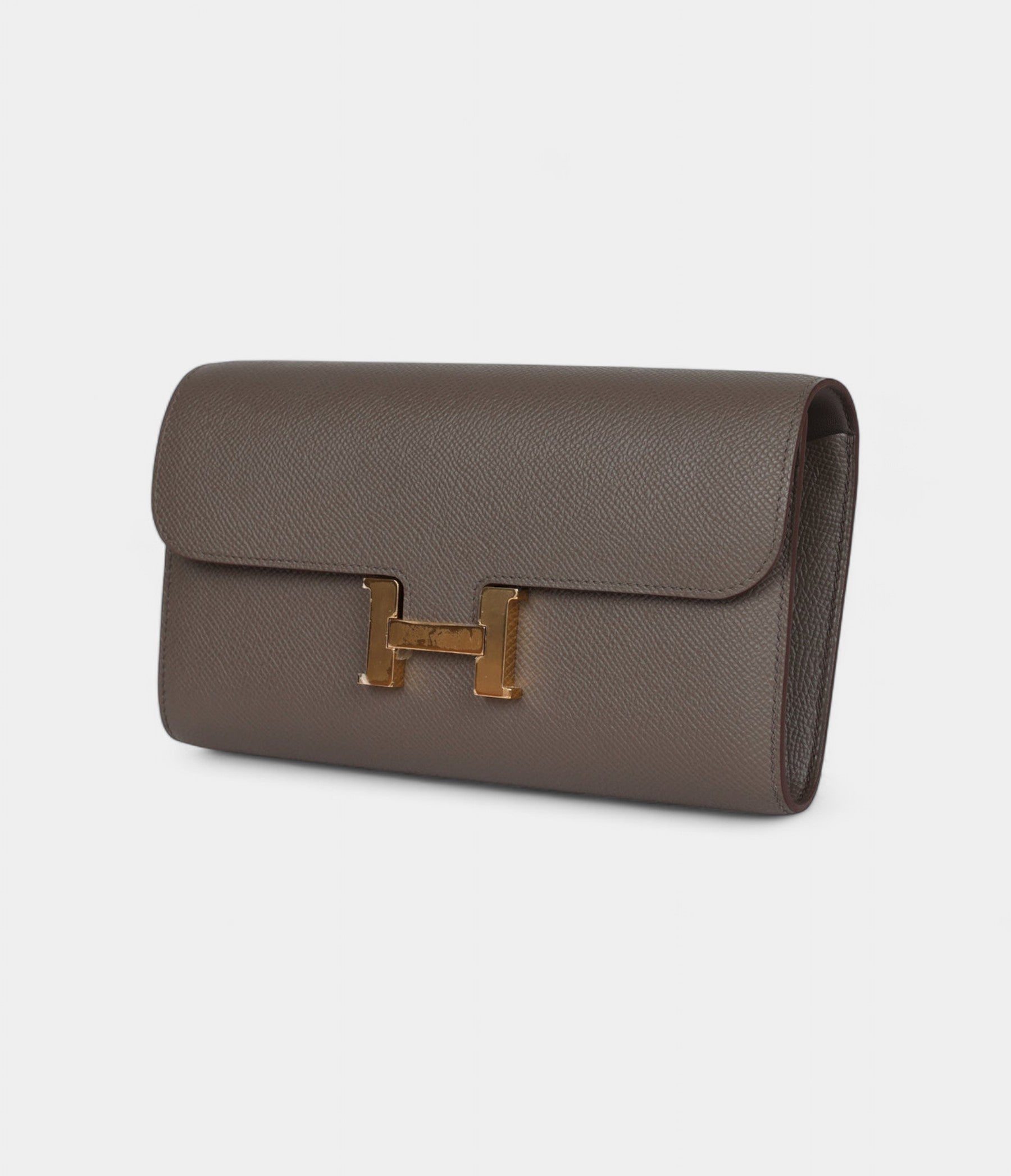 HMConstance Wallet To Go Etain Epsom Leather with Gold Hardware